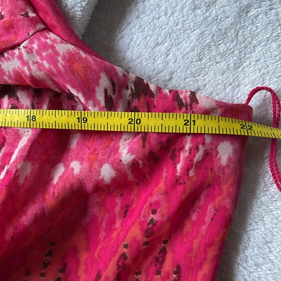 dress barn 18 W diamond pinks ,burgundy , dress - Picture 13 of 16